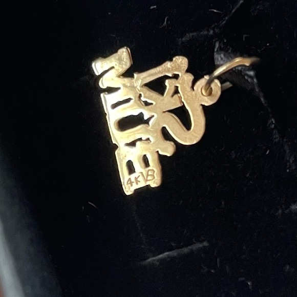 ❄️14k solid Gold ❄️ SKI BUM pendant charm. - Picture 3 of 4